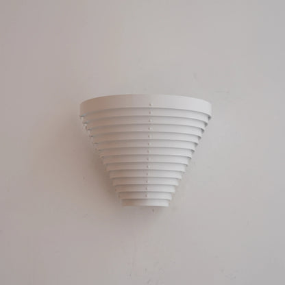 Tiered White Indirect Wall Sconce
