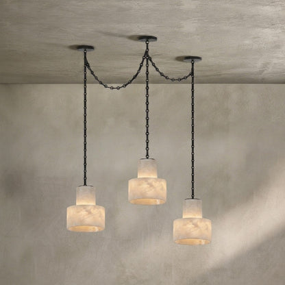 Multi-Tier Chain Drum Pendant Lamp