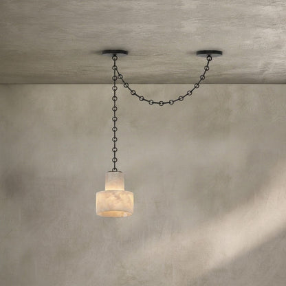 Multi-Tier Chain Drum Pendant Lamp