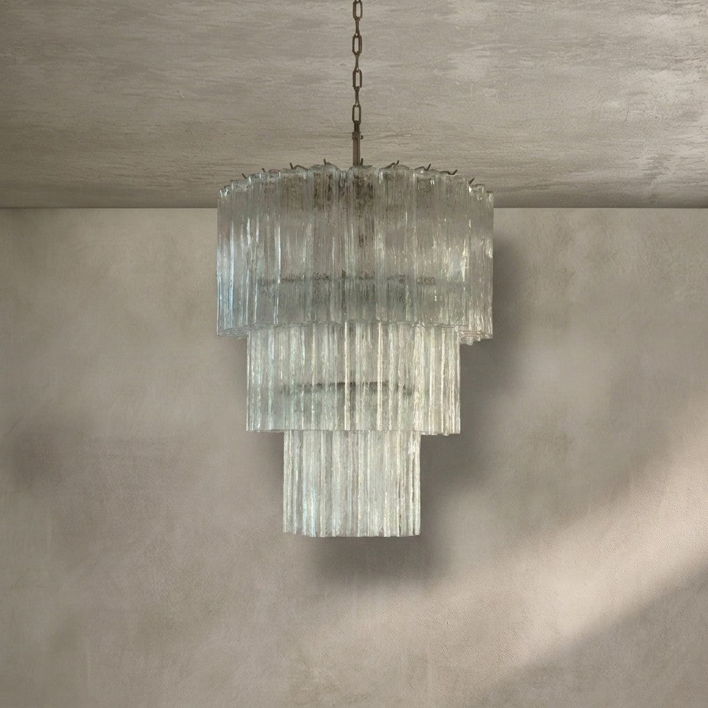 Murano Chandelier – 52 tubes – Transparent