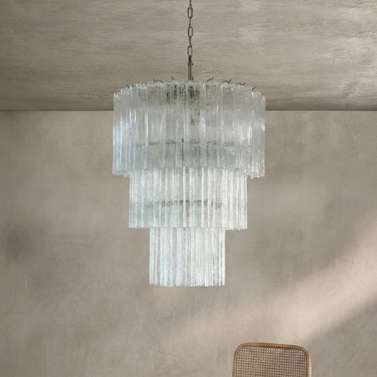 Murano Chandelier – 52 tubes – Transparent
