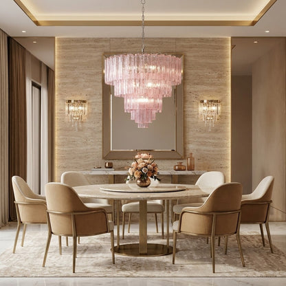 Murano Chandelier – 78 tubes – Pink