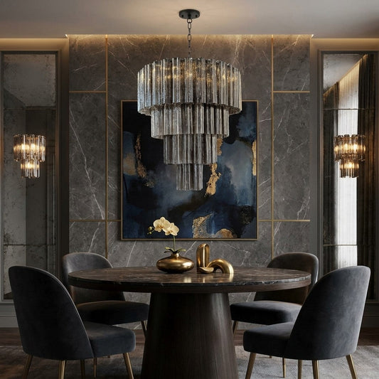 Murano Chandelier – 78 tubes – Smoked