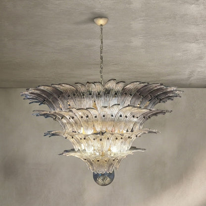 Murano Chandelier – Palmette – 163 glasses – Smoked
