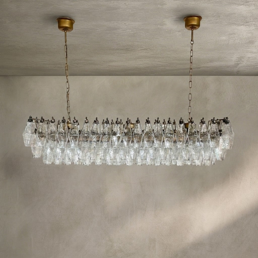 Murano Chandelier – Poliedri – 138 glass