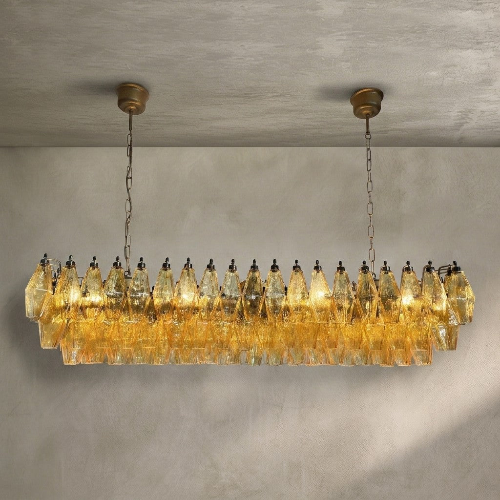 Murano Chandelier – Poliedri – 138 glass