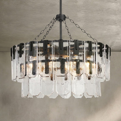 Nadia Glass Chandelier 30" 41"