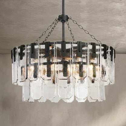 Nadia Glass Chandelier 30" 41"