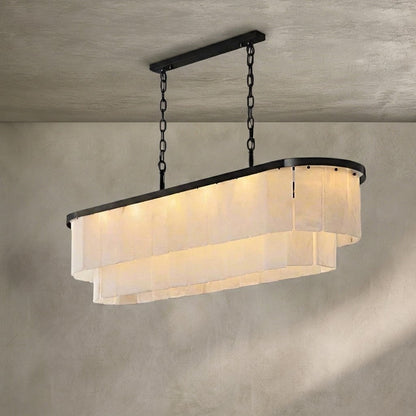 Natural Alabaster Chandelier