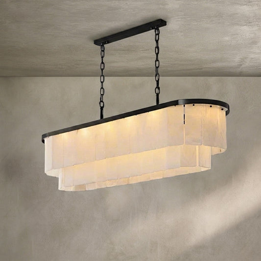 Natural Alabaster Chandelier