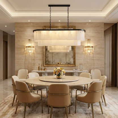 Natural Alabaster Chandelier