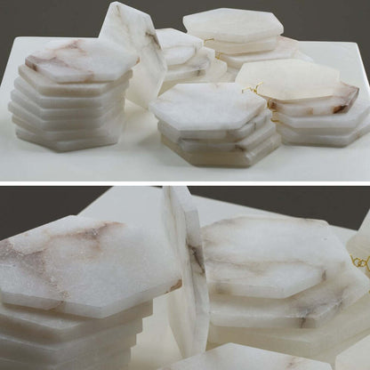 Natural Alabaster Cube Modern Chandelier | Morylighting (4)