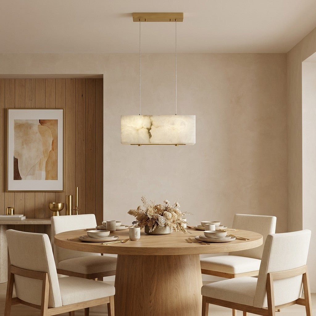Natural Marble Dining Room Chandelier