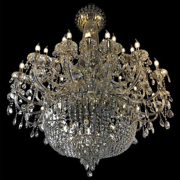 Morylighting Grand Palais Multi-Tier K9 Crystal Chandelier - Background Shot