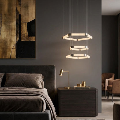 Ola Single Ring Alabaster Chandelier