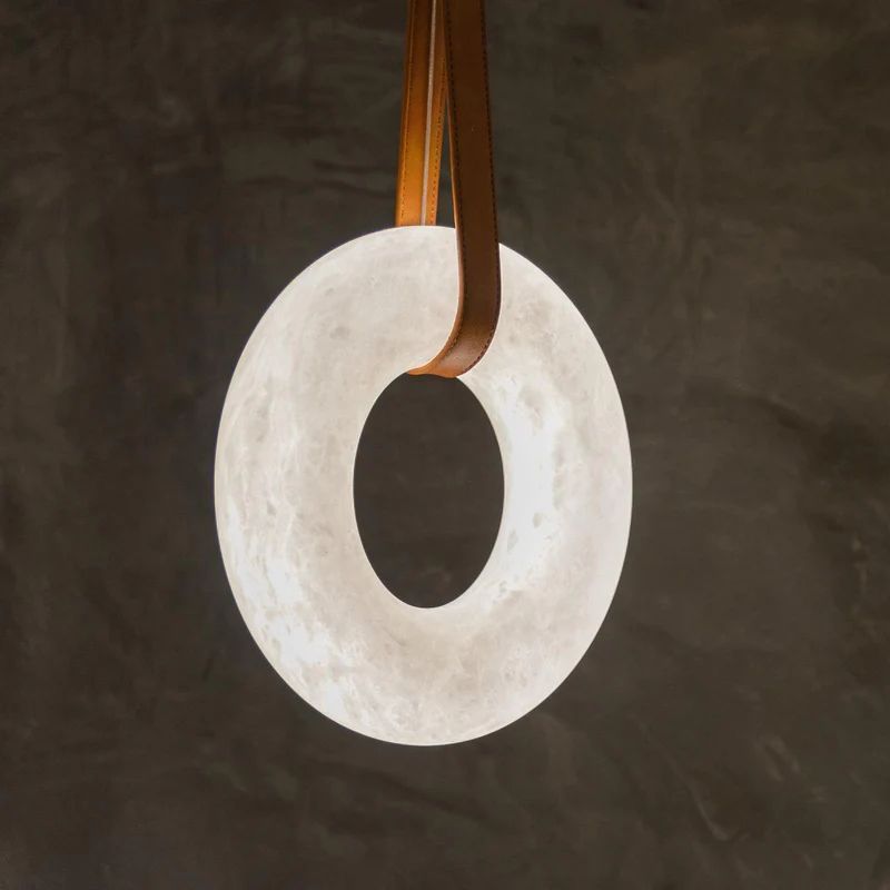 Alabaster Ring Pendant  rbrights 11.8" D