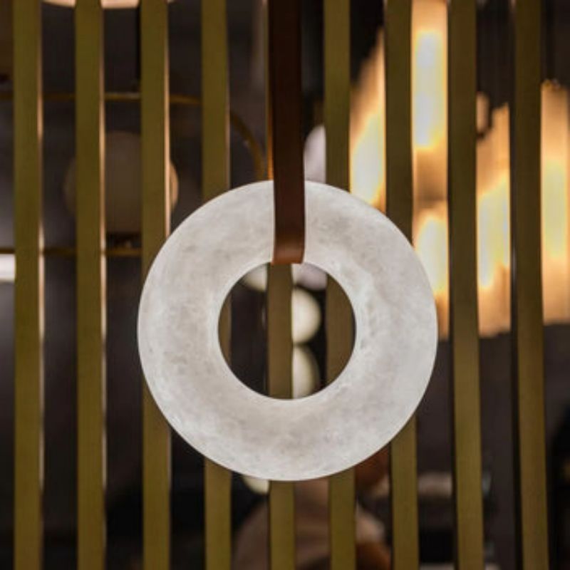 Alabaster Ring Pendant  rbrights 19.7" D