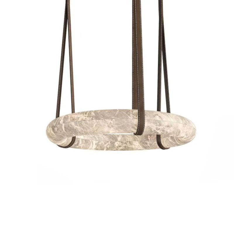 Alabaster Ring Pendant  rbrights 39.4" D