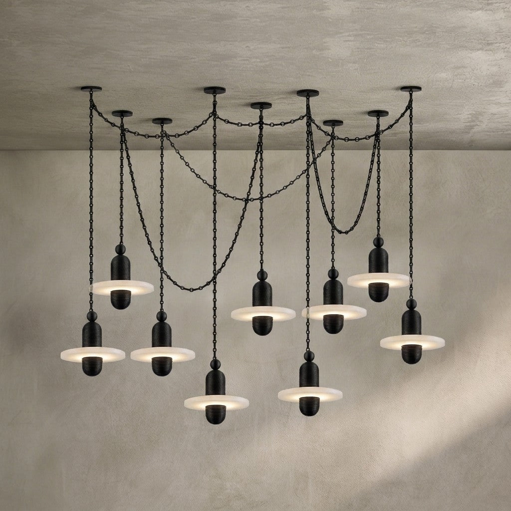 Orbital Drift Chain Chandelier
