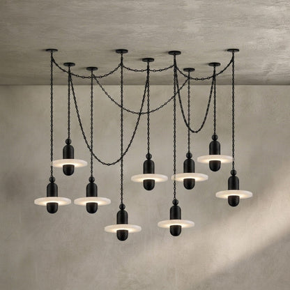 Orbital Drift Chain Chandelier