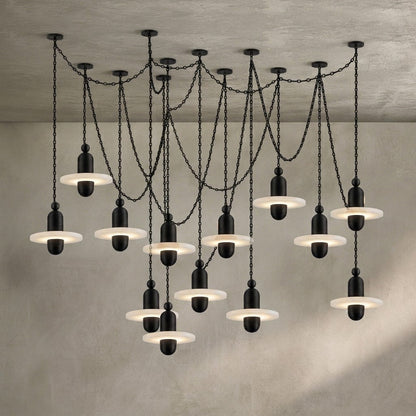 Orbital Drift Chain Chandelier