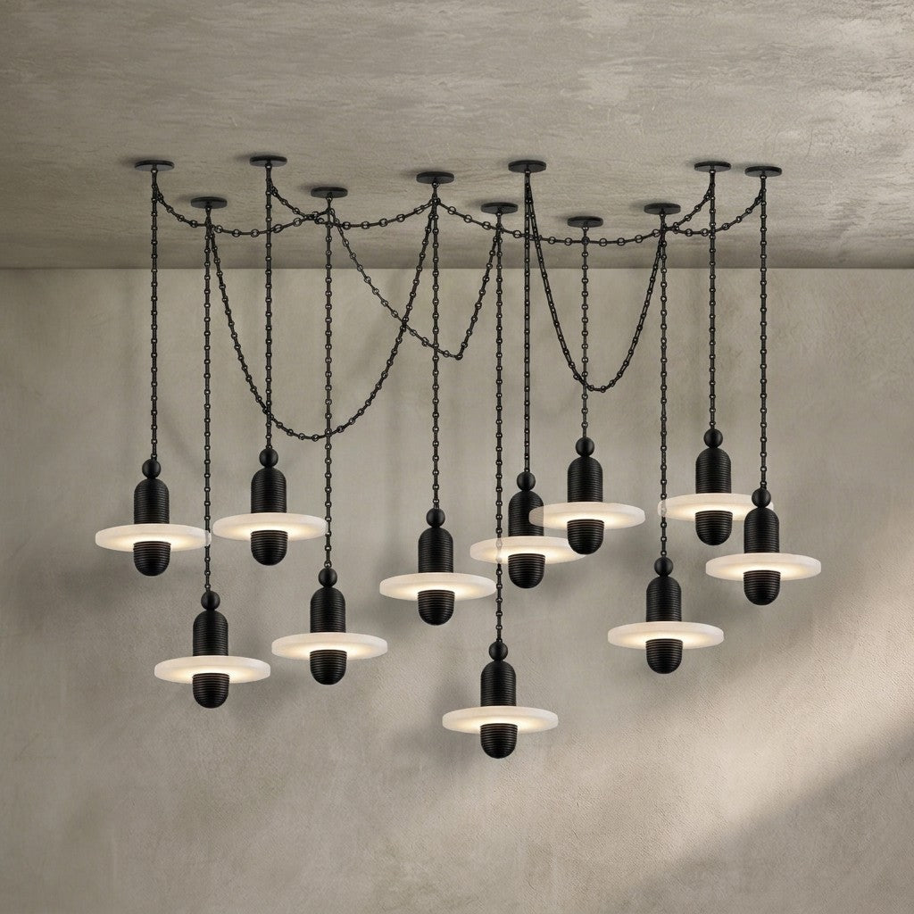 Orbital Drift Chain Chandelier