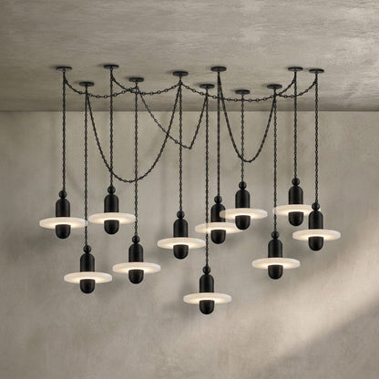 Orbital Drift Chain Chandelier
