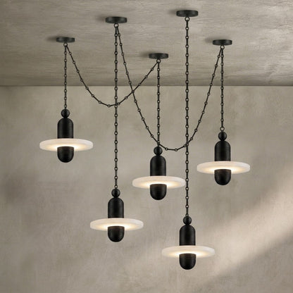 Orbital Drift Chain Chandelier