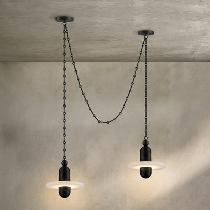 Orbital Drift Chain Chandelier