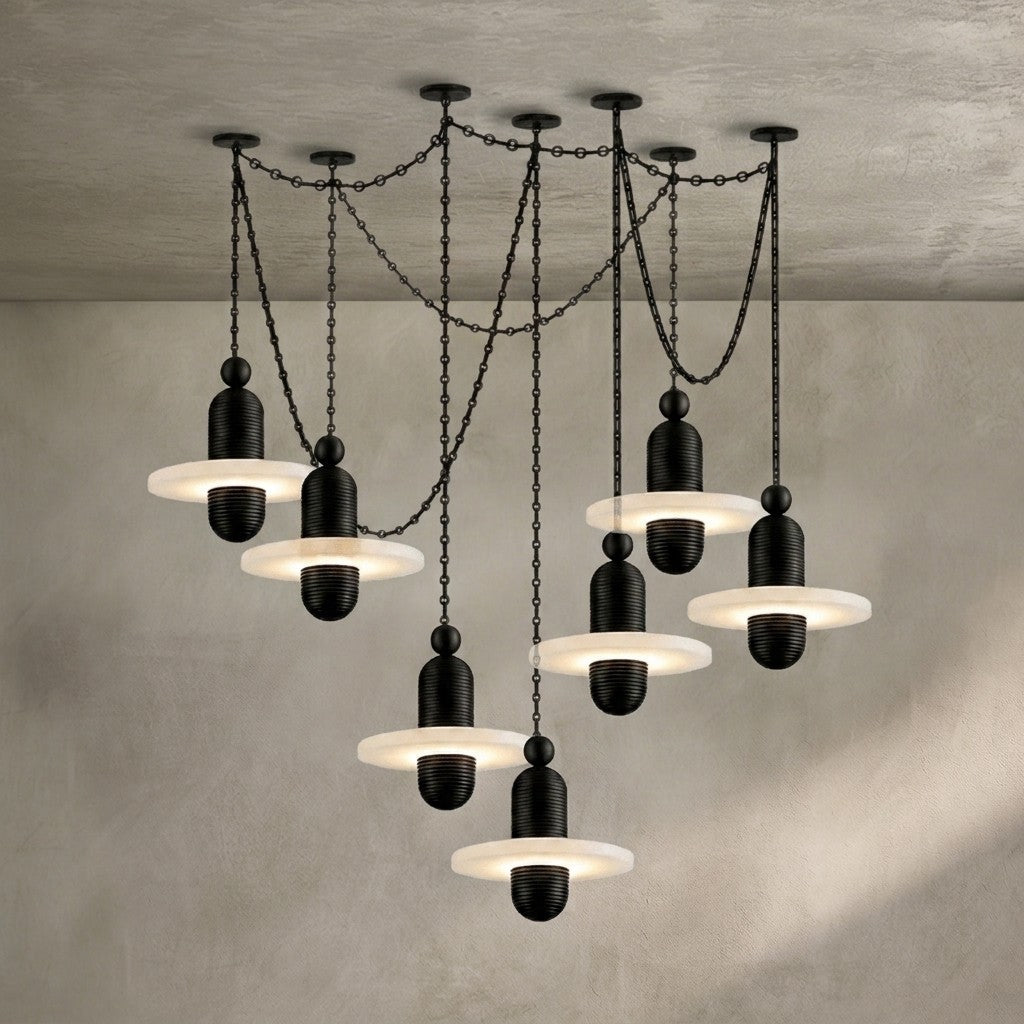 Orbital Drift Chain Chandelier
