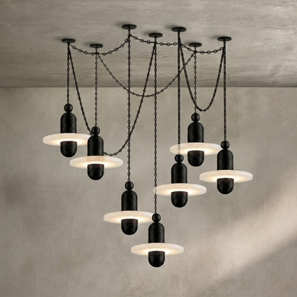 Orbital Drift Chain Chandelier