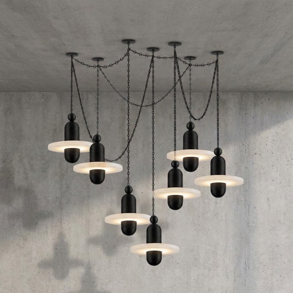Orbital Drift Chain Chandelier
