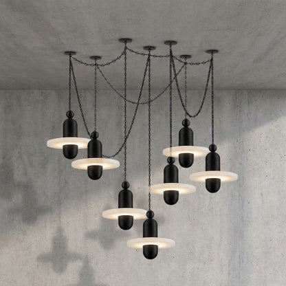 Orbital Drift Chain Chandelier