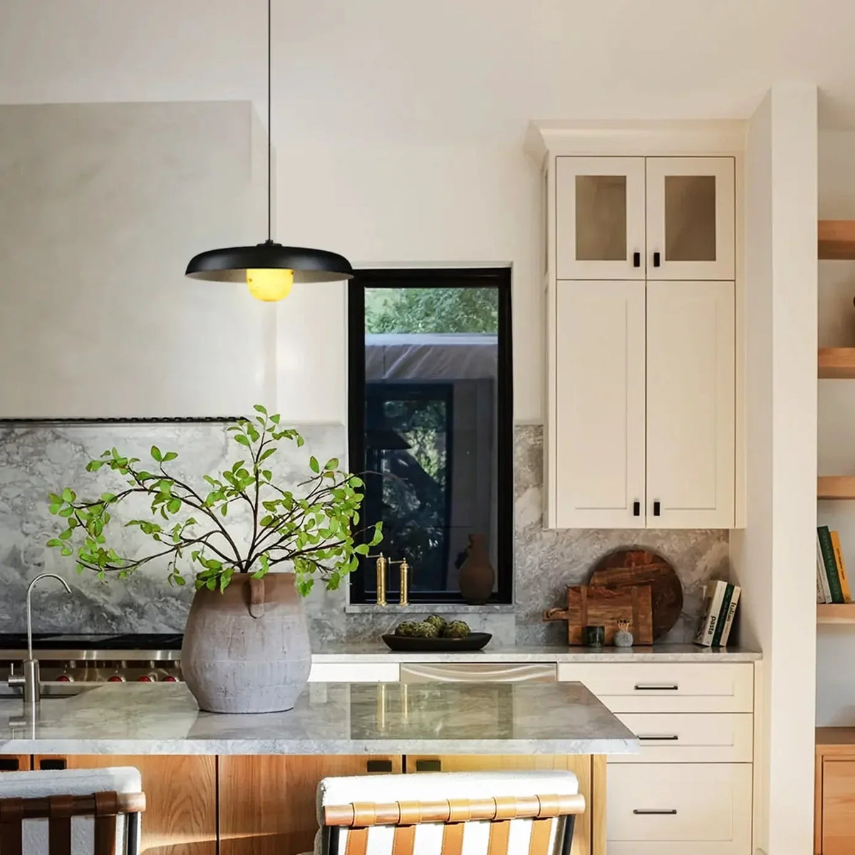 $800+ Purchase Gift | Alabaster Industrial Pendant