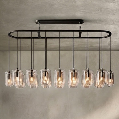 Lcaver Clear Glass Linear Chandelier