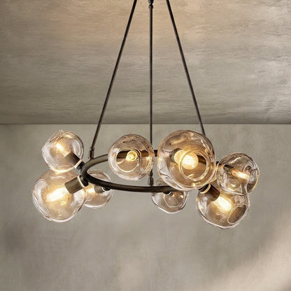 Bubble Clear Glass Round Chandelier 36'' 48'' 60'' 72'' 84''for Living room