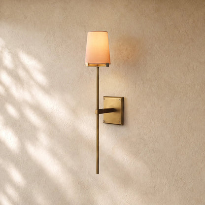 Pauillacia Fabric Shade Torch Sconce