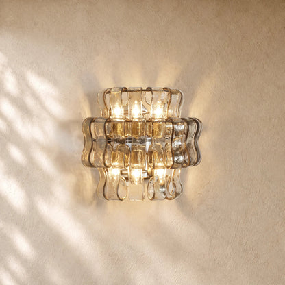 Ghiacci Glass Wall Sconce