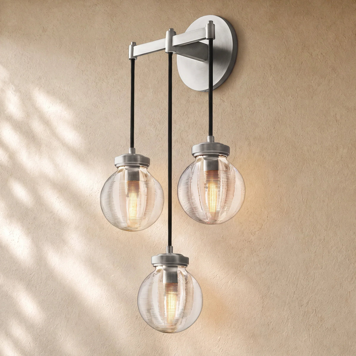 Pearly Triple Sconce