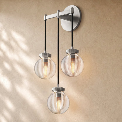Pearly Triple Sconce