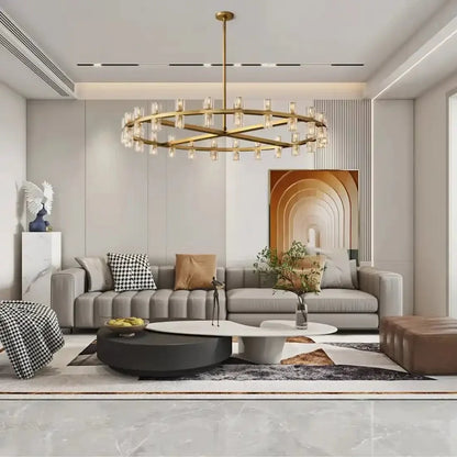Reger Round Chandelier 36" 48" 60" for Dining Room-chandelier for bedroom,chandelier for dining room,chandelier for stairways,chandelier for foyer,chandelier for bathrooms,chandelier for living room-Morylighting-Morylighting