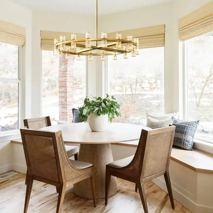 Reger Round Chandelier 36" 48" 60" for Dining Room-chandelier for bedroom,chandelier for dining room,chandelier for stairways,chandelier for foyer,chandelier for bathrooms,chandelier for living room-Morylighting-Morylighting