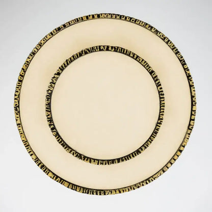 Round Vintage Alabaster Chandelier