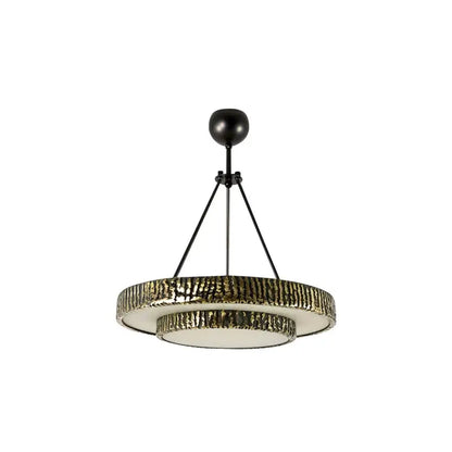 Round Vintage Alabaster Chandelier