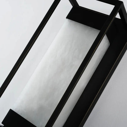 Maurizio Alabaster Square-Shaped Wall Sconces