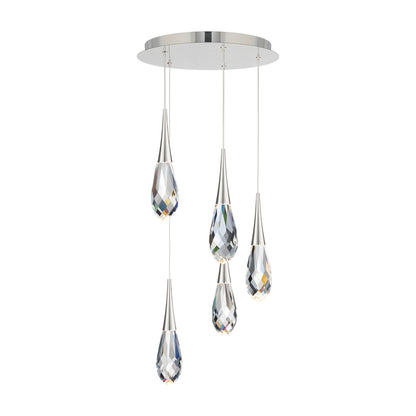 Hibiscus LED Multi Light Pendant Light in Detail.