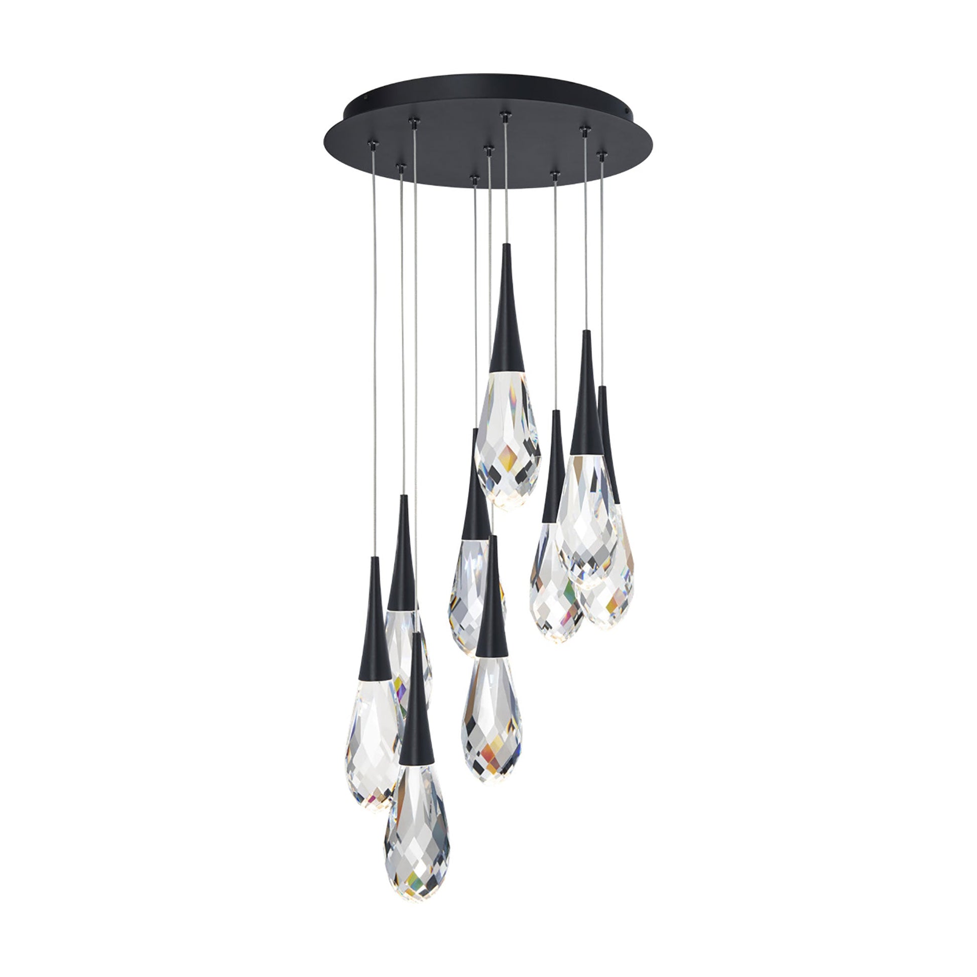 Hibiscus LED Multi Light Pendant Light in Detail.