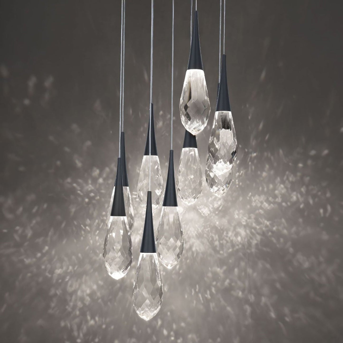 Hibiscus LED Multi Light Pendant Light in Detail.