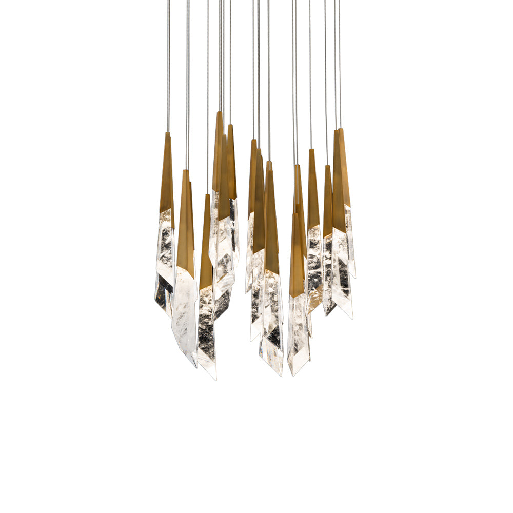 Solitude Round LED Multi Chandelier in Detail.