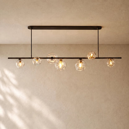 Bubble Glass Linear Chandelier